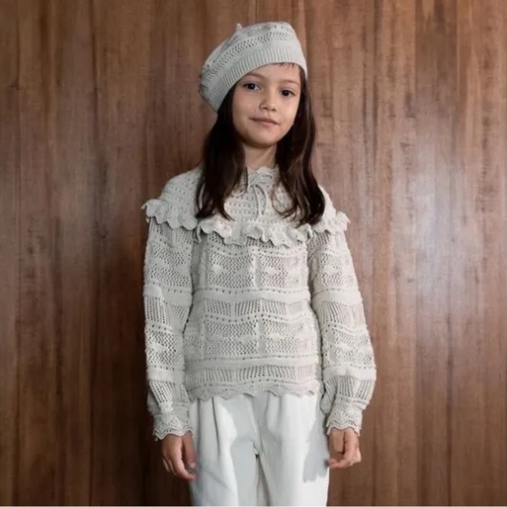 Bebe Organic Silvia Sweater Natural NWT 3Y